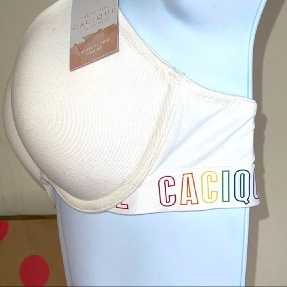 NWT Rainbow Front-Close Cotton T-Shirt Bra